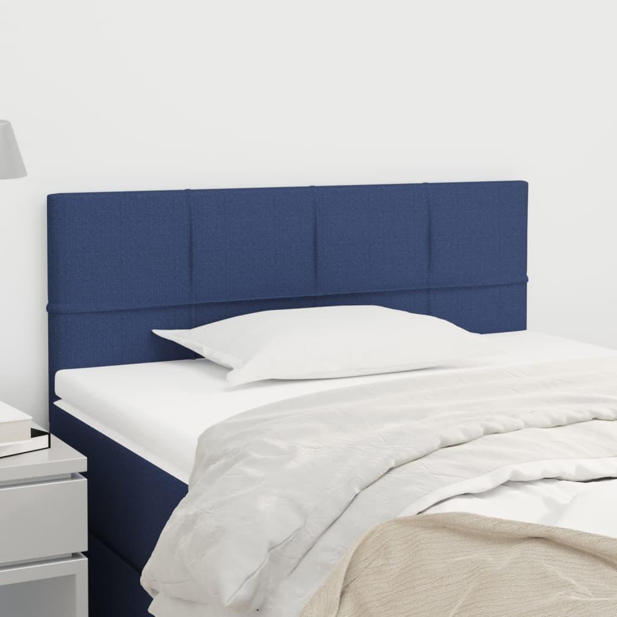 Voir la diapositive 1 : VIDAXL Tete de lit Bleu 100x5x78/88 cm Tissu