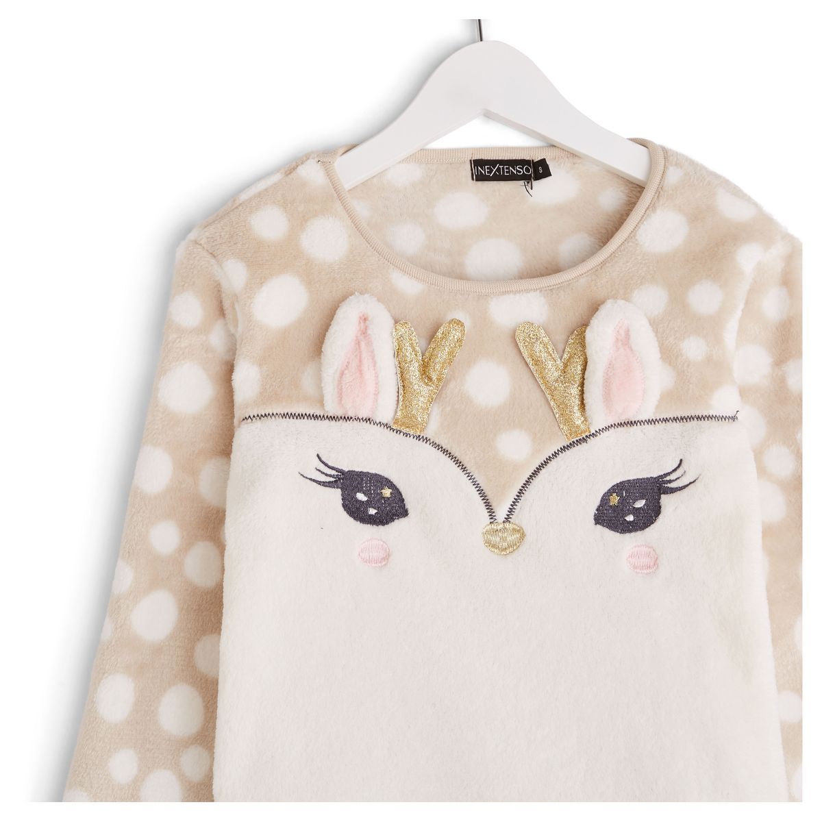 IN EXTENSO Ensemble pyjama peluche cerf fille