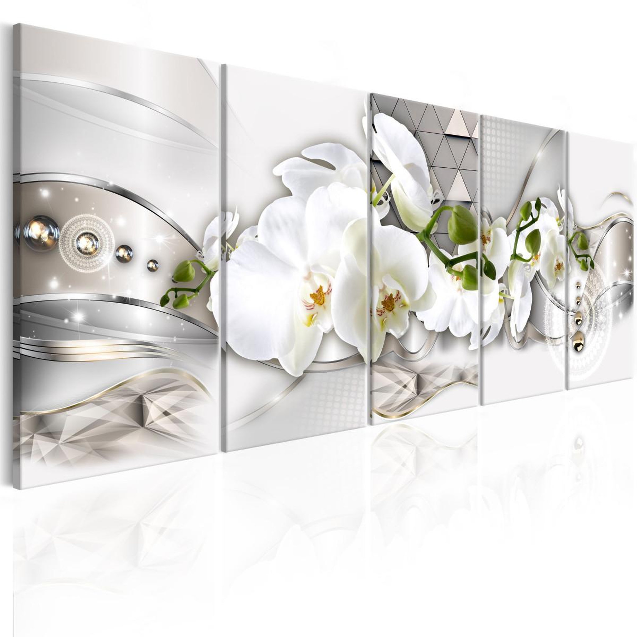 Paris Prix Tableau imprimé  beautiful orchises. Coloris disponibles : Multicolore
