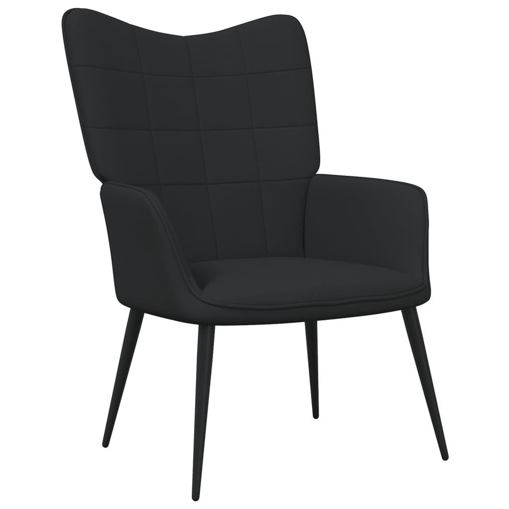 Voir la diapositive 2 : VIDAXL Chaise de relaxation Noir Tissu