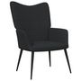 Voir la diapositive 2 : VIDAXL Chaise de relaxation Noir Tissu