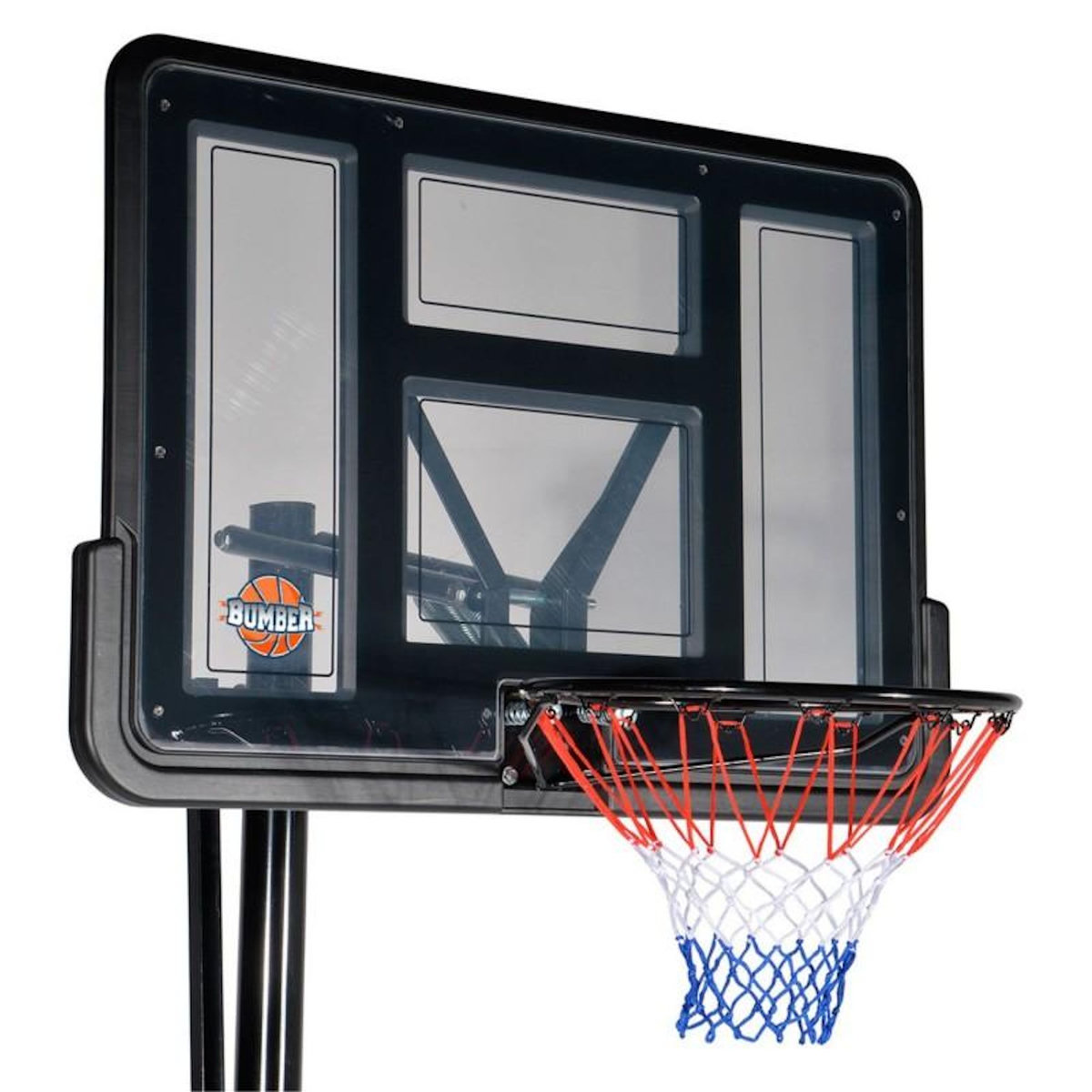 BUMBER Panier de Basket sur pied mobile CHICAGO - Diamètre 45 cm - Hauteur Réglable de 2,30m à 3,05m
