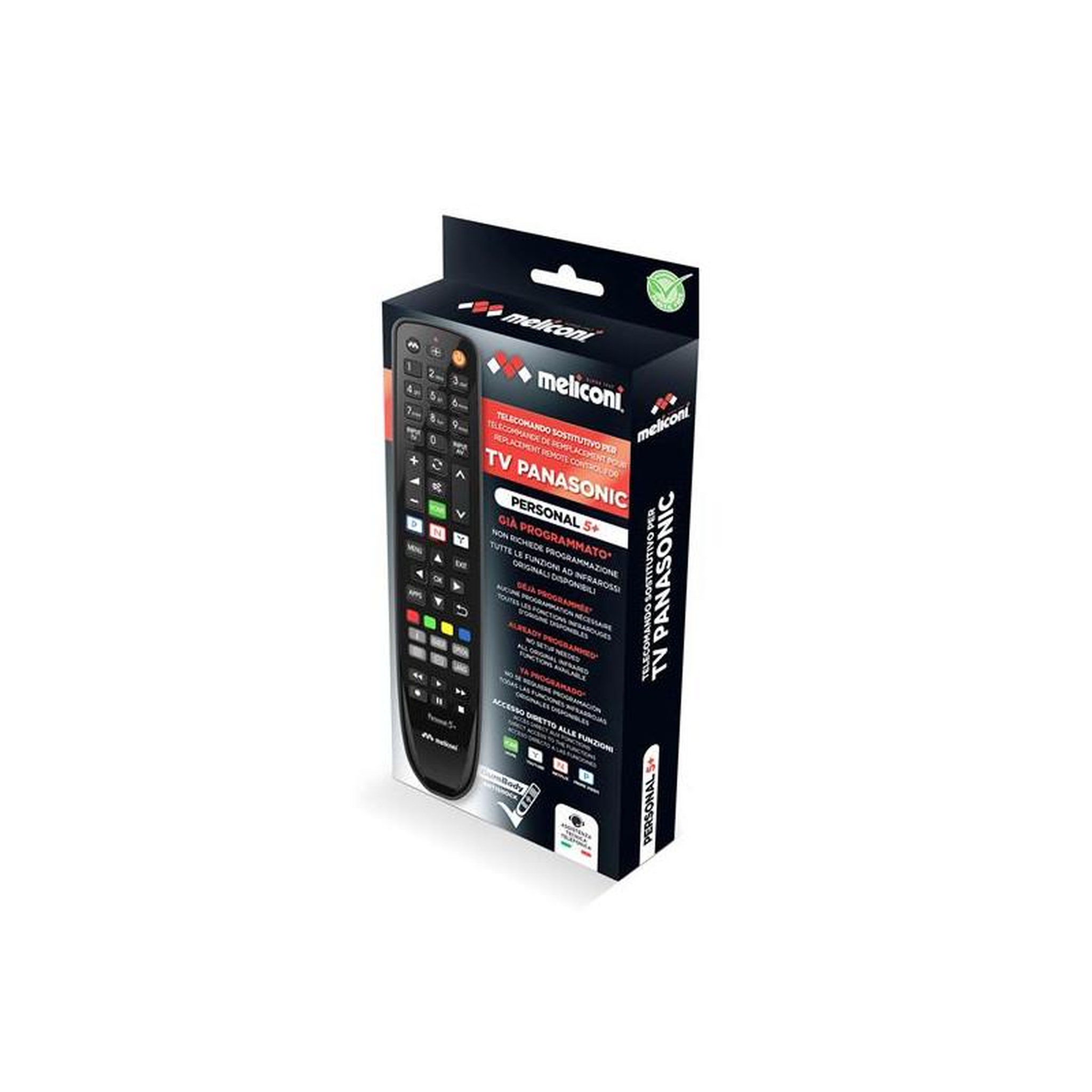 Voir la diapositive 2 : Meliconi TELECOMMANDES GAMME GUMBODY PAR MARQUE PANASONIC MELICONI - PERSONAL5+