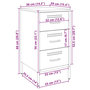 Voir la diapositive 6 : VIDAXL Tables de chevet 2 pcs noir 36x39x68 cm acier