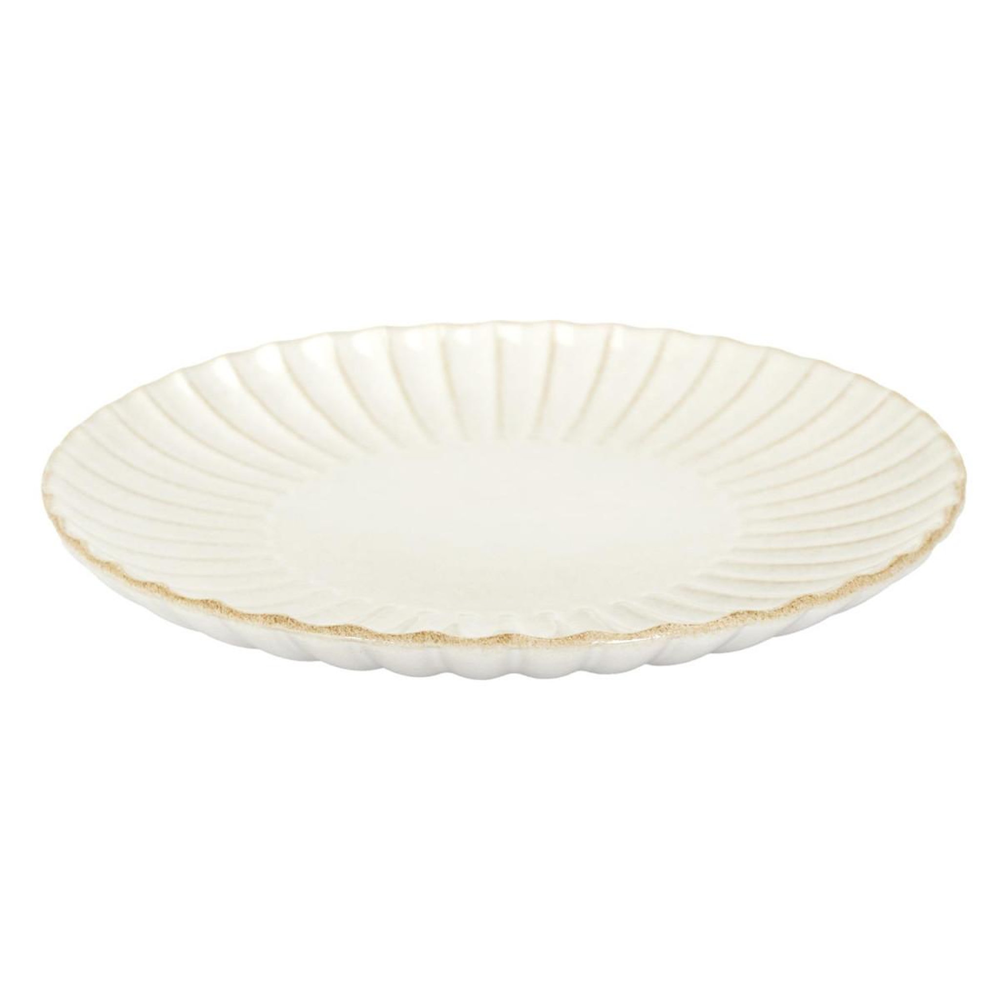 Voir la diapositive 2 : The Home Deco Factory Lot de 6 assiettes plates  vlora  27cm beige