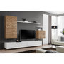 Voir la diapositive 2 : Paris Prix Ensemble Meuble TV  Switch Lamel II  270cm Blanc & Naturel