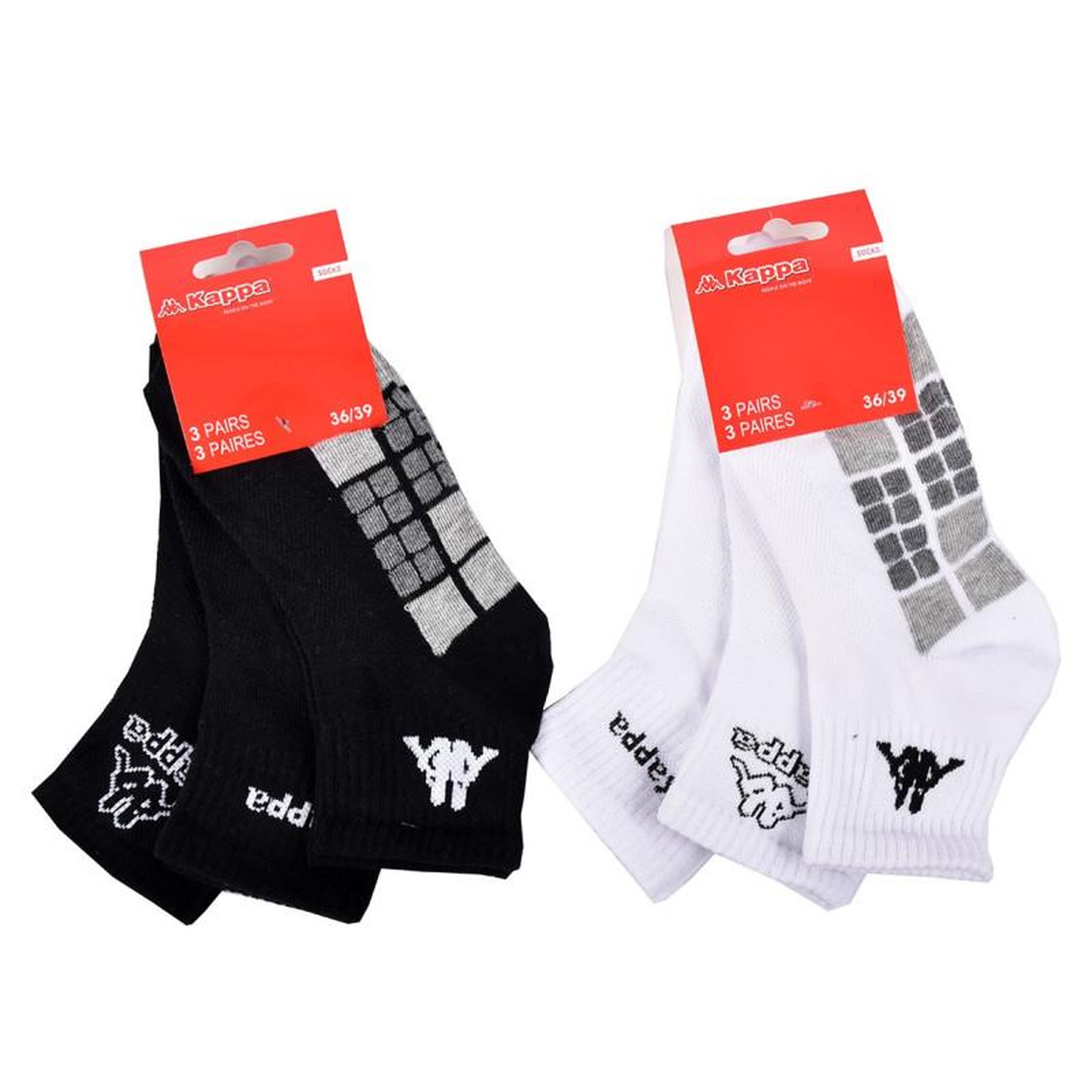 Voir la diapositive 3 : KAPPA Chaussettes Enfant QUARTER KAPPA Lot de 6
