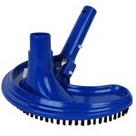 LINXOR Tête de balai aspirant demi-lune bleu pour manche standard ou télescopique