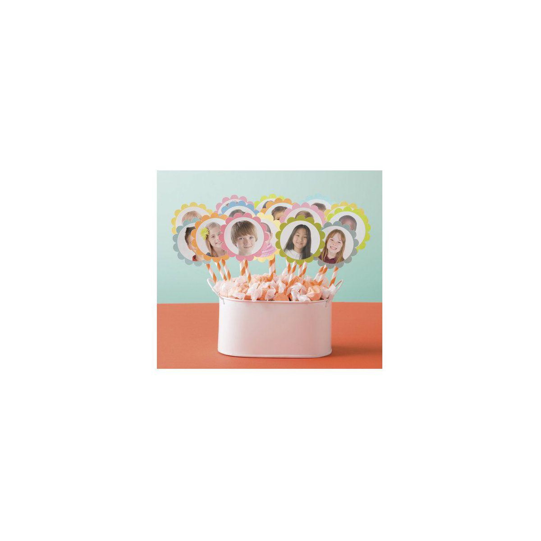 Voir la diapositive 2 : AVERY Papier créatif 8 Autocollants blanc brillant