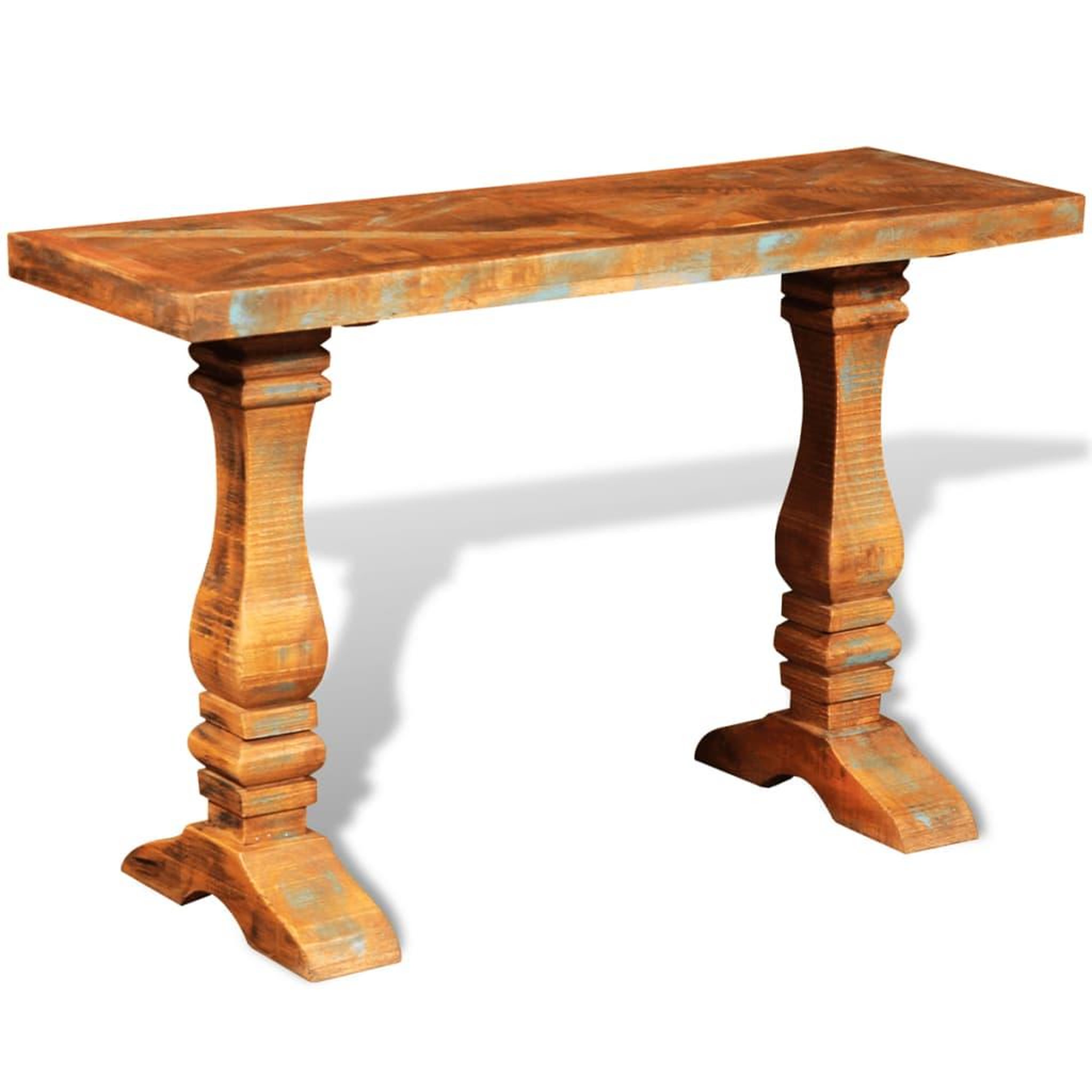 Voir la diapositive 4 : VIDAXL Table console Bois de recuperation massif