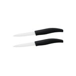 NIROSTA Lot de 2 couteaux de cuisine avec lame en céramique de 7,5 cm Nirosta Céramique