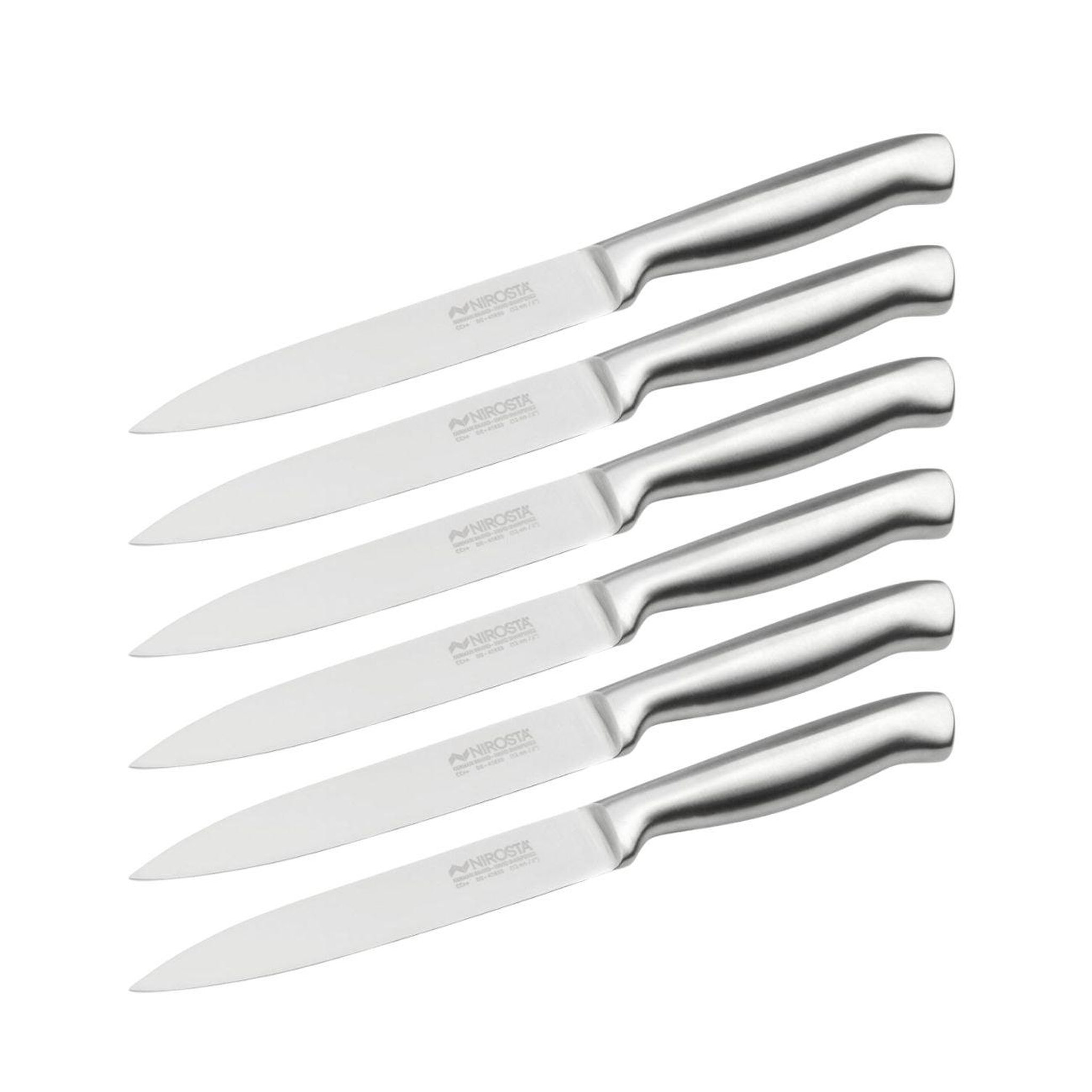NIROSTA Set de 6 couteaux de cuisine 24 cm en inox Nirosta Star