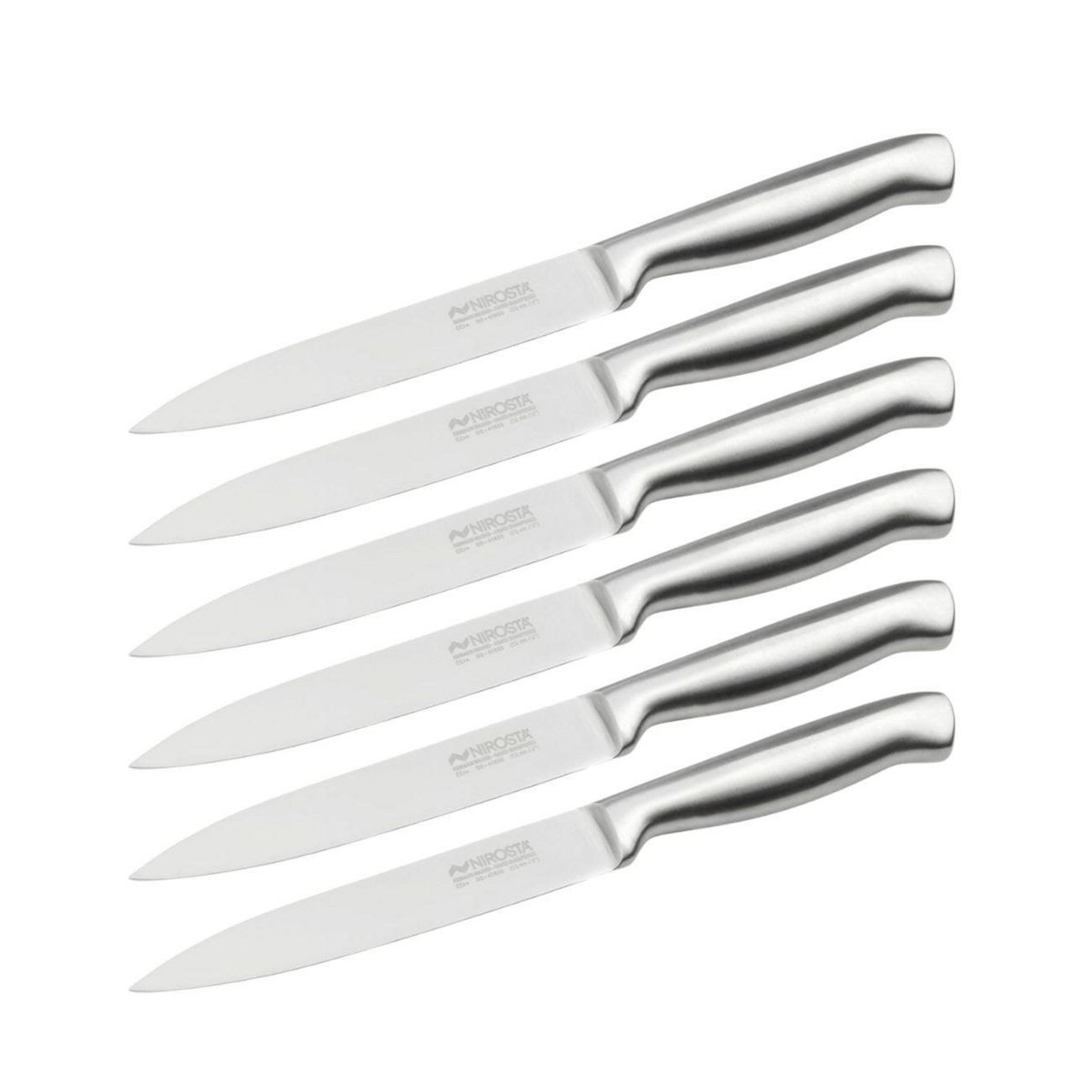 NIROSTA Ensemble de 6 Couteaux de cuisine universel 24 cm en tout Nirosta Star