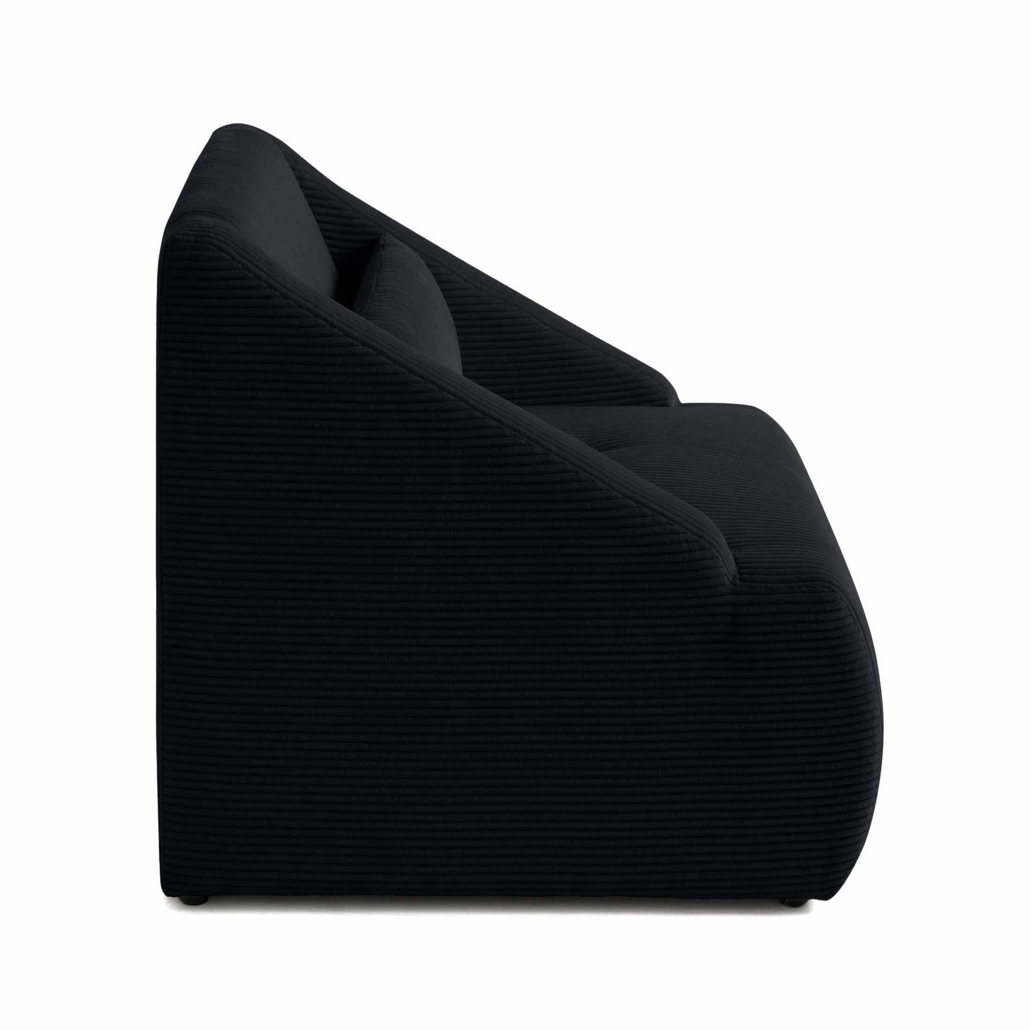 Voir la diapositive 5 : LISA DESIGN Onyx - fauteuil - en velours côtelé