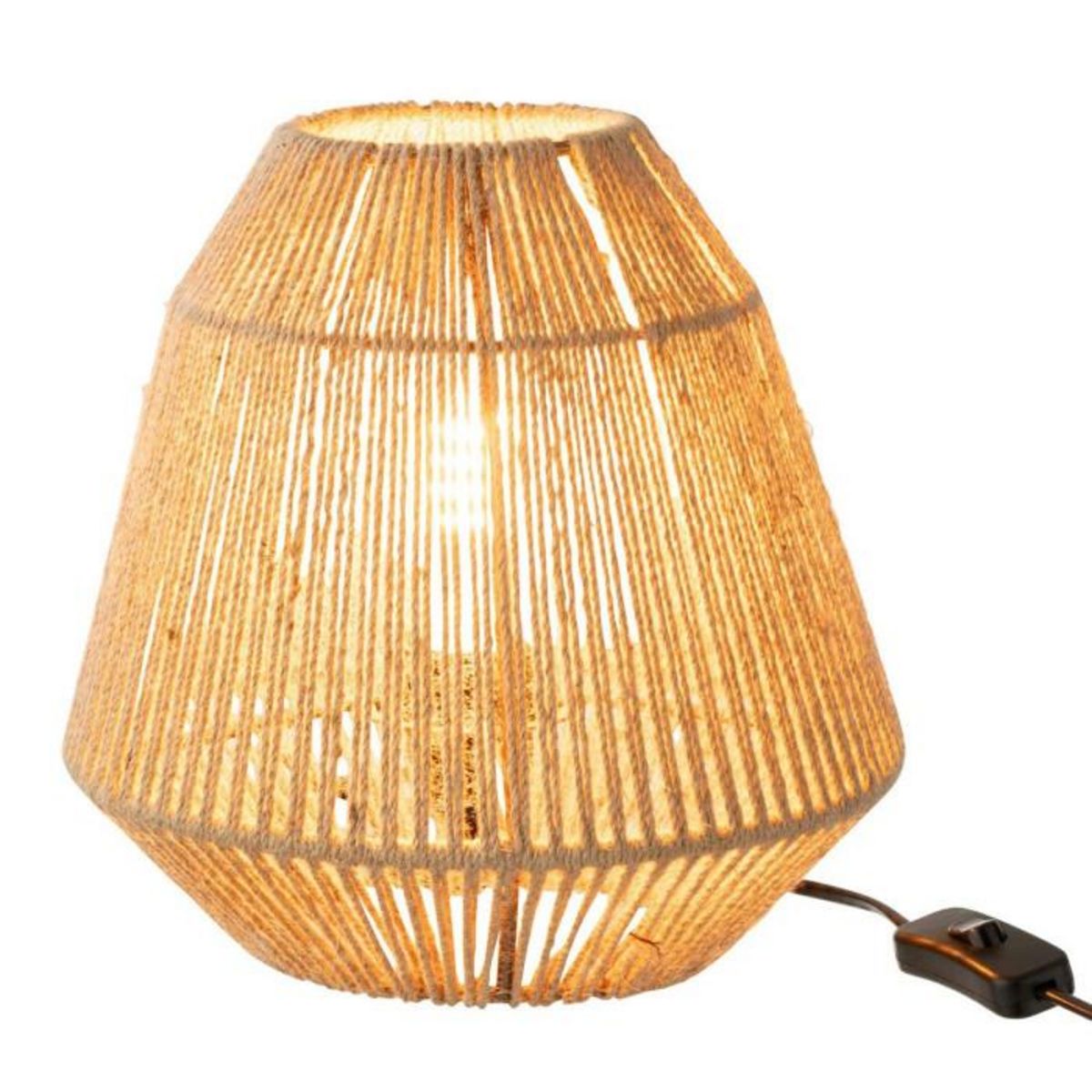 Paris Prix Lampe à Poser en Jute  Tina  26cm Naturel