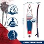 Voir la diapositive 2 : FUSION Paddle gonflable RACE 12'6 - 384 x 71 x 15 cm - Stand up paddle avec pagaie, leash, pompe, anneaux de kayak et sac de transport