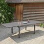 BOIS DESSUS BOIS DESSOUS Table de jardin en aluminium extensible gris 6/10 pers.