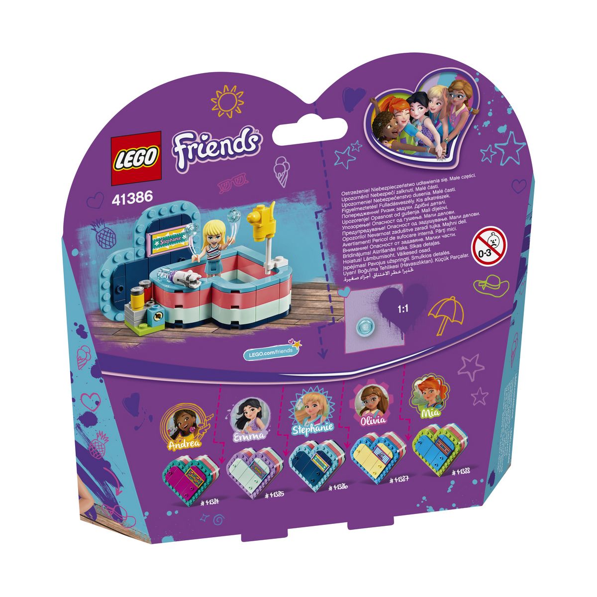 LEGO Friends 41386 - La boîte c&oelig;ur d'été de Stéphanie