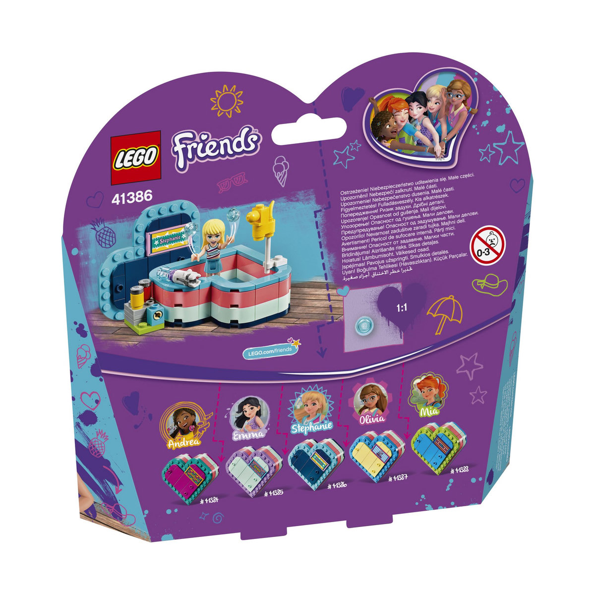 LEGO Friends 41386 - La boîte c&oelig;ur d'été de Stéphanie