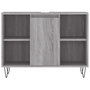 Voir la diapositive 5 : VIDAXL Armoire salle de bain sonoma gris 80x33x60 cm bois d'ingenierie