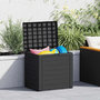 Voir la diapositive 1 : VIDAXL Boîte de stockage jardin Anthracite 58,5x46x55 cm Polypropylene