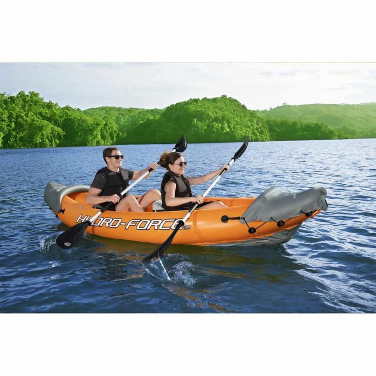 BESTWAY Bestway Ensemble de kayak gonflable Hydro Force Rapid 2 personnes