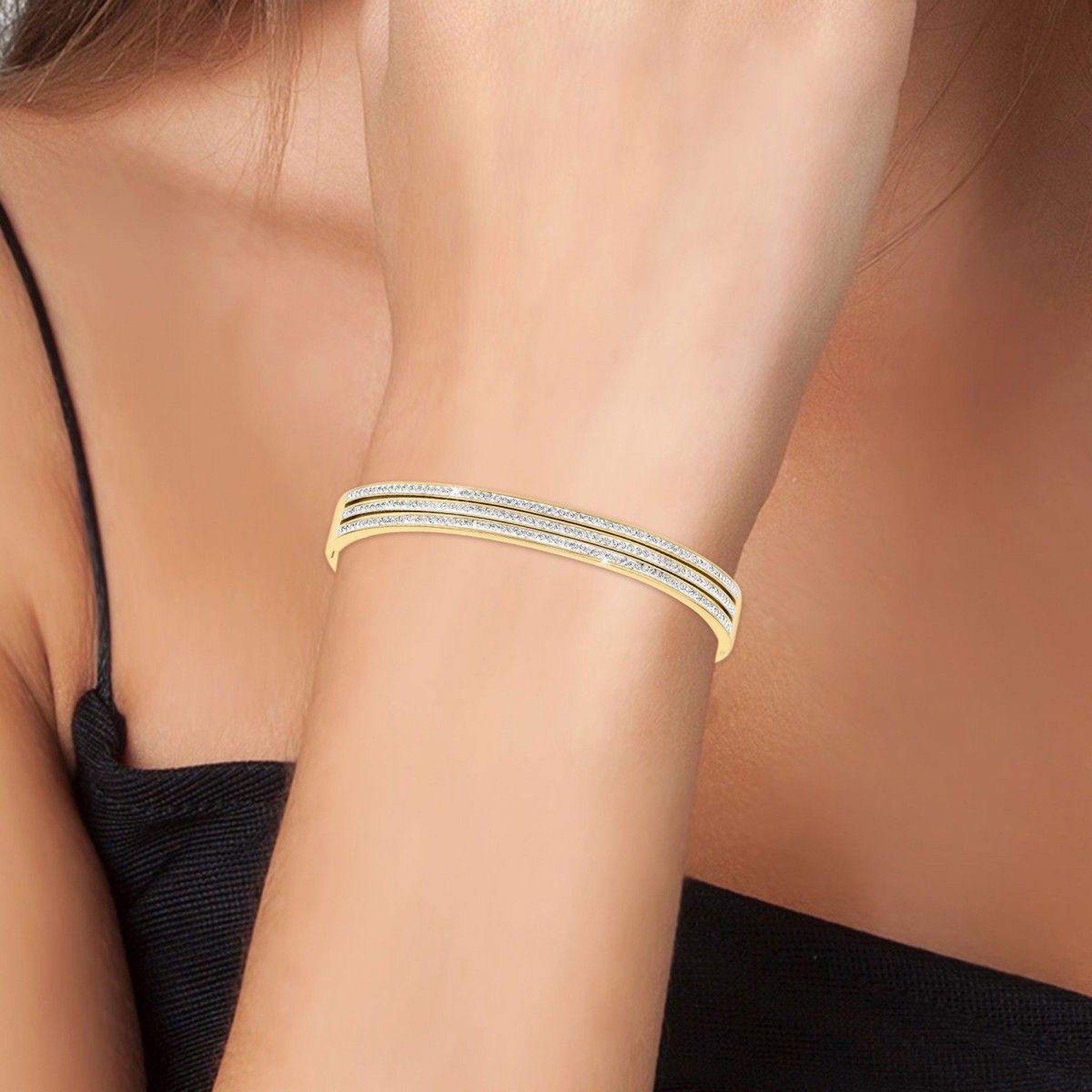 Voir la diapositive 2 : SC BOHEME Bracelet SC Bohème orné de Cristaux scintillants