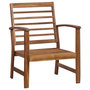 Voir la diapositive 3 : VIDAXL Salon de jardin 4 pcs Bois d'acacia solide