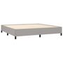 Voir la diapositive 4 : VIDAXL Cadre de lit sans matelas gris clair 200x200 cm tissu