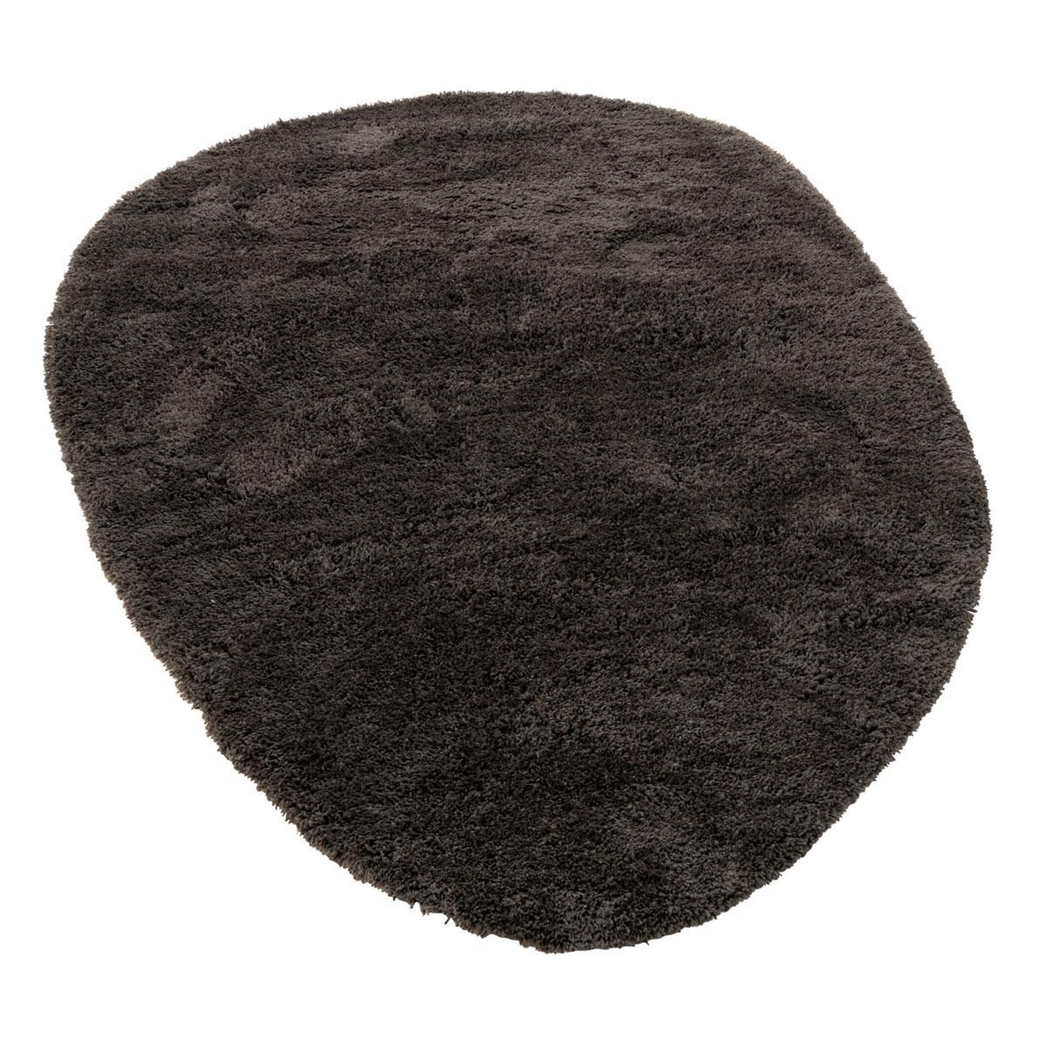 J-LINE Tapis déco uni  doux  200x300cm noir
