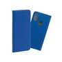 amahousse Housse Xiaomi Redmi 7 folio bleu texturé rabat aimanté