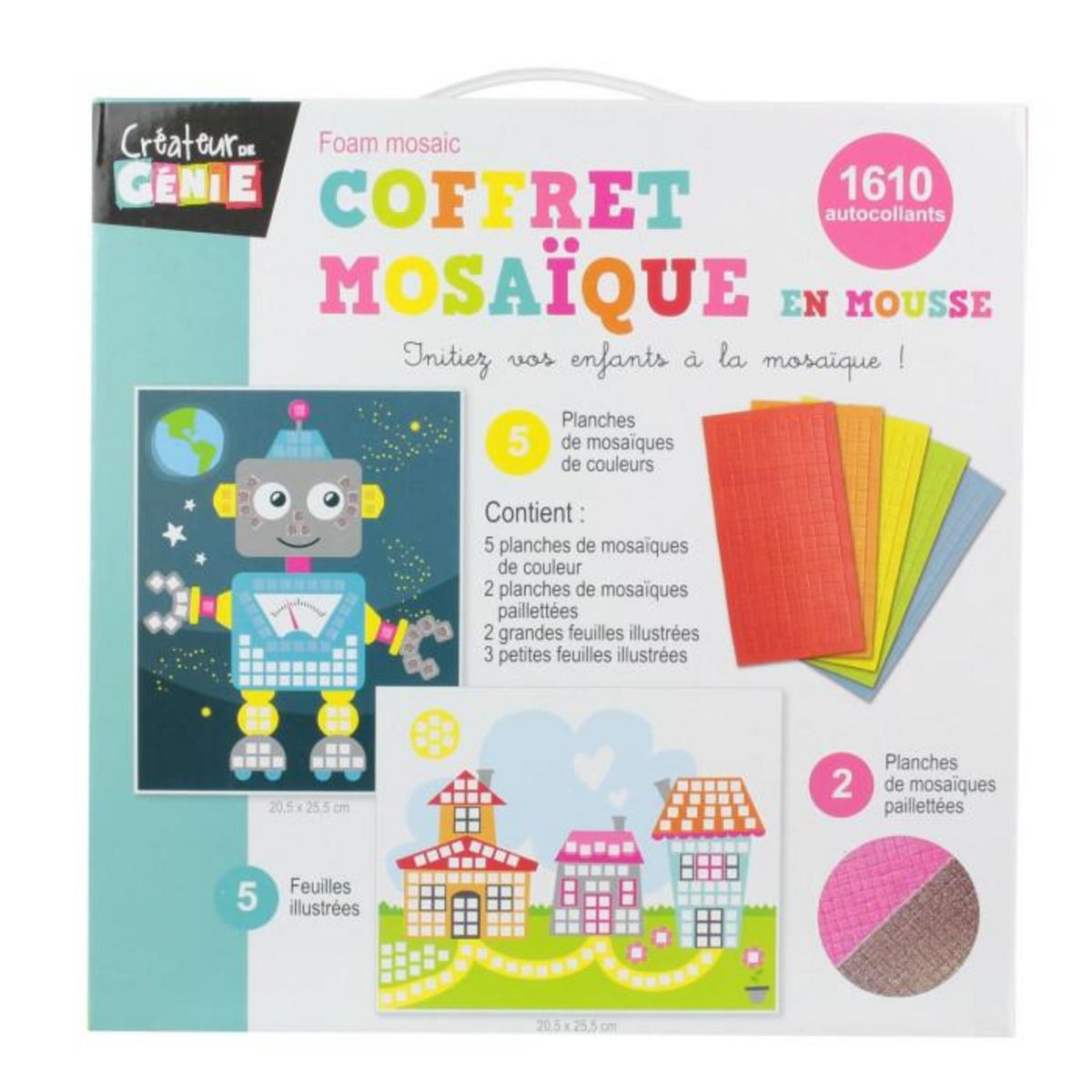 Paris Prix Coffret Mosaïques  Mousse  25cm Multicolore