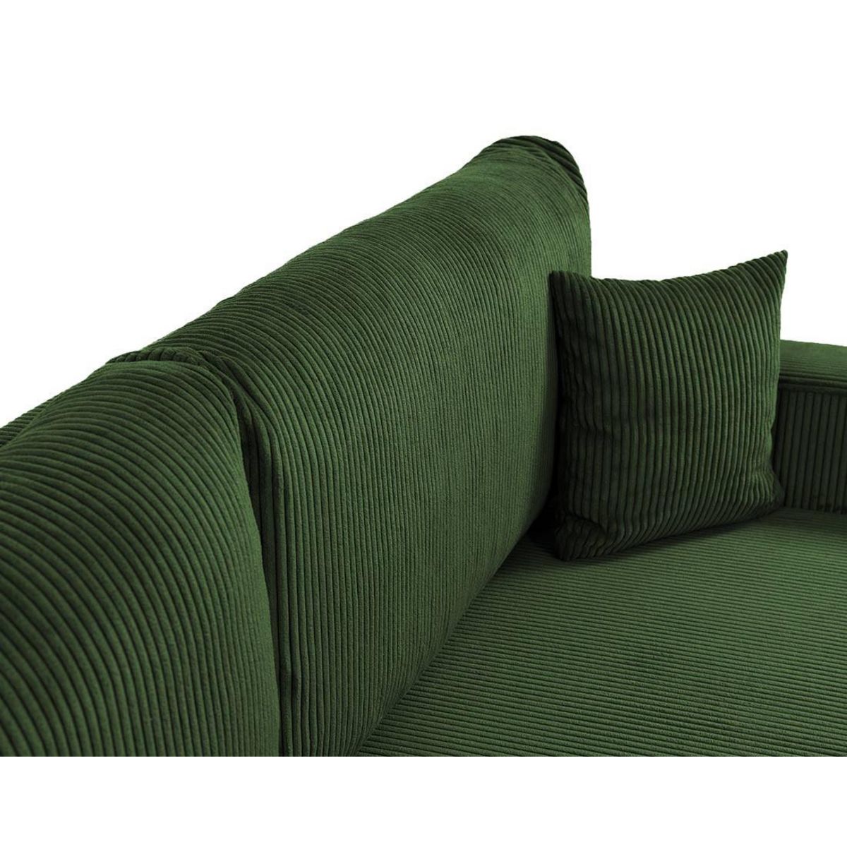 BEST MOBILIER Artemisa - canapé droit 3 places convertible avec coffre en velours côtelé