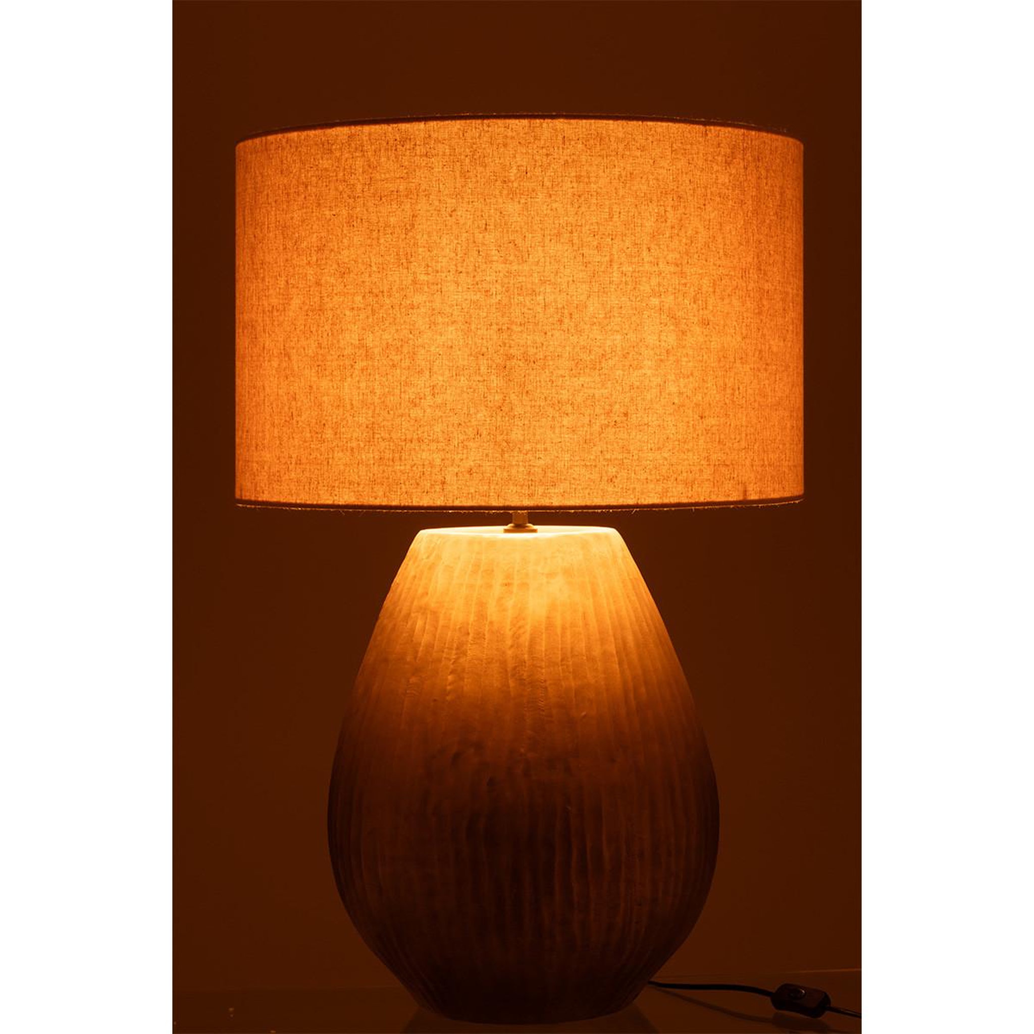 Voir la diapositive 3 : J-LINE Lampe à poser en argile  nebu  85cm or