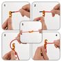 Voir la diapositive 2 : VIDAXL Cordes de haubanage avec cles reflechissantes 8 pcs 4 m 4 mm