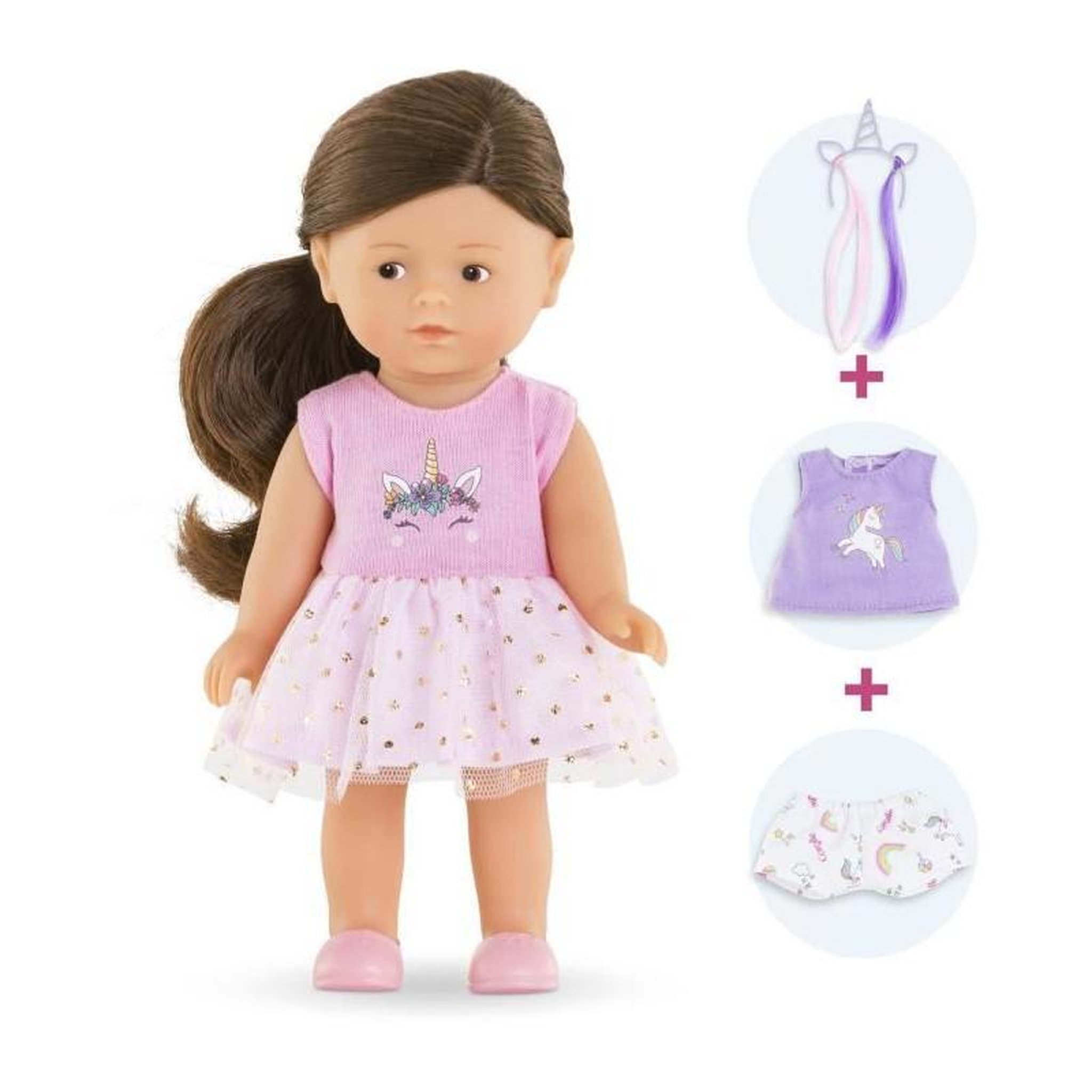 Voir la diapositive 6 : COROLLE Coffret Poupée Mini Corolline Romy Licorne