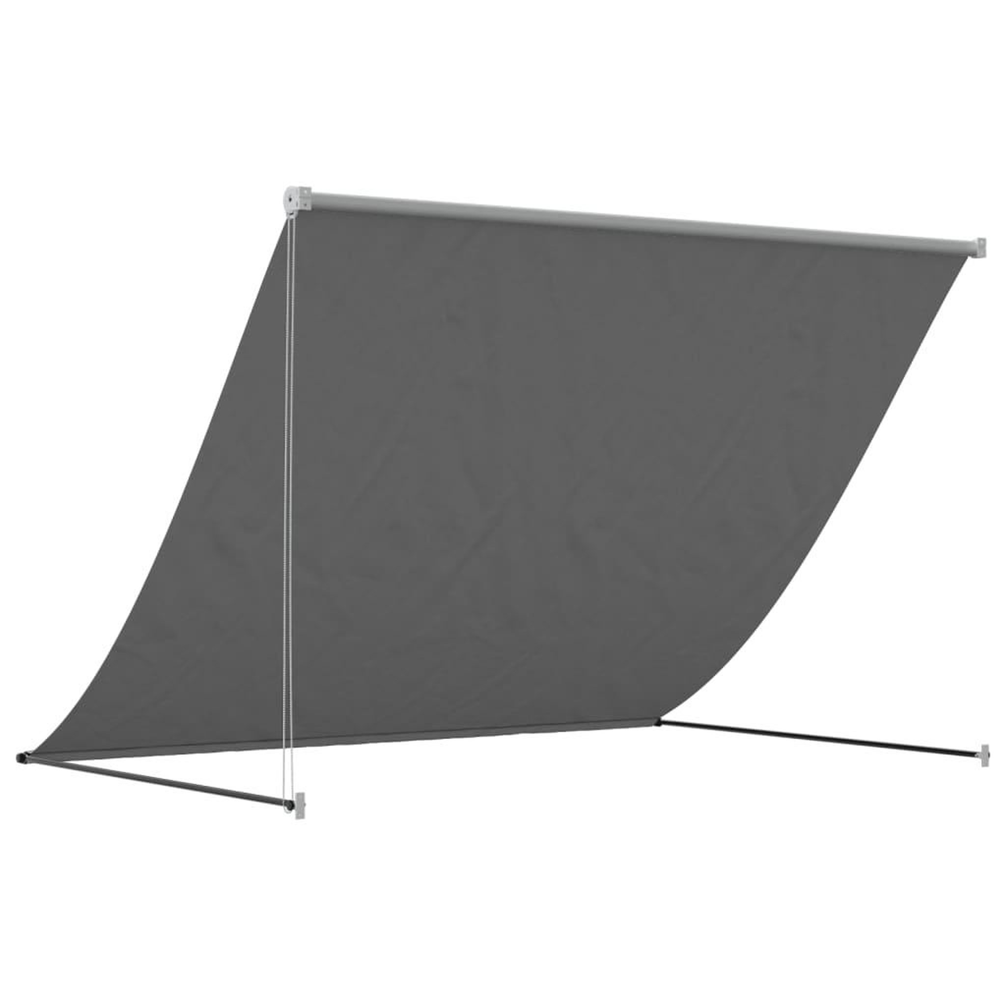 Voir la diapositive 5 : VIDAXL Auvent retractable anthracite 250x150 m tissu et acier