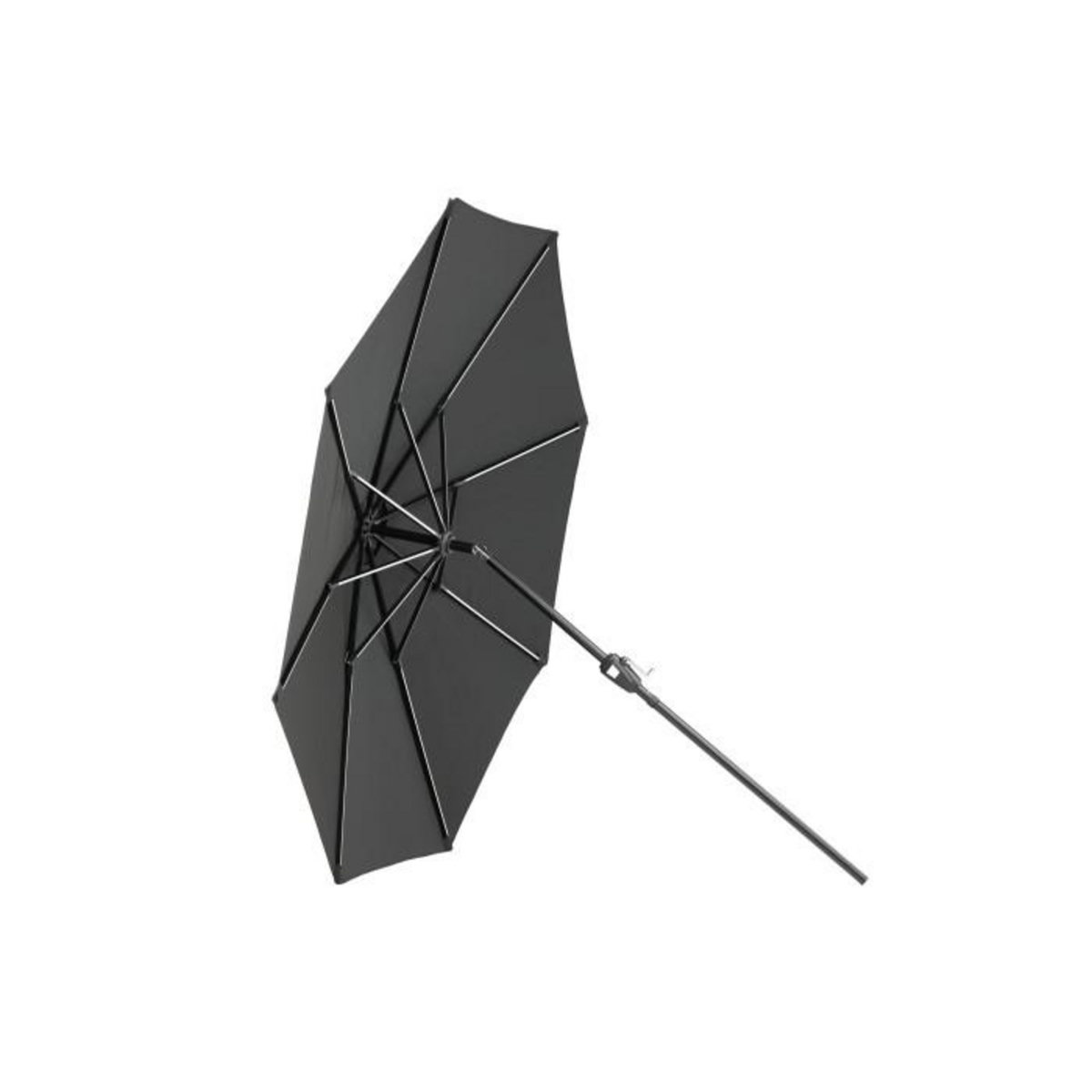 Paris Prix Parasol à LED  Sabal  270cm Noir