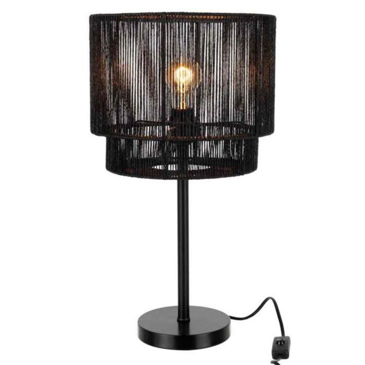 Paris Prix Lampe à Poser Design  Paul  52cm Noir