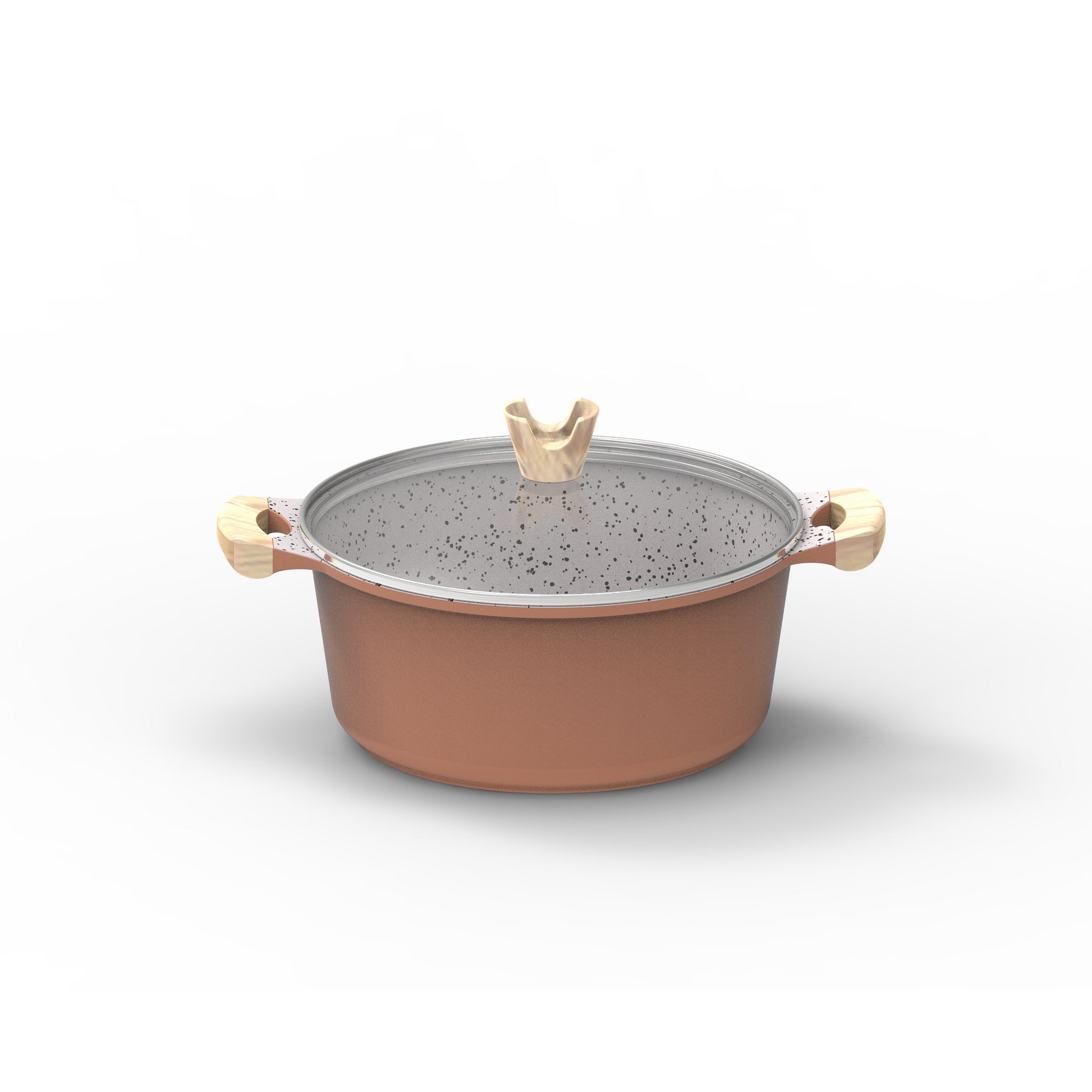 Faitout à Induction Axentia Pado 16 Cm - 1,5L - Inox Avec Couvercle Verre Et Système D'égouttage