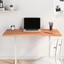 Voir la diapositive 1 : VIDAXL Dessus de bureau 110x(50 55)x2,5 cm bois massif de hêtre