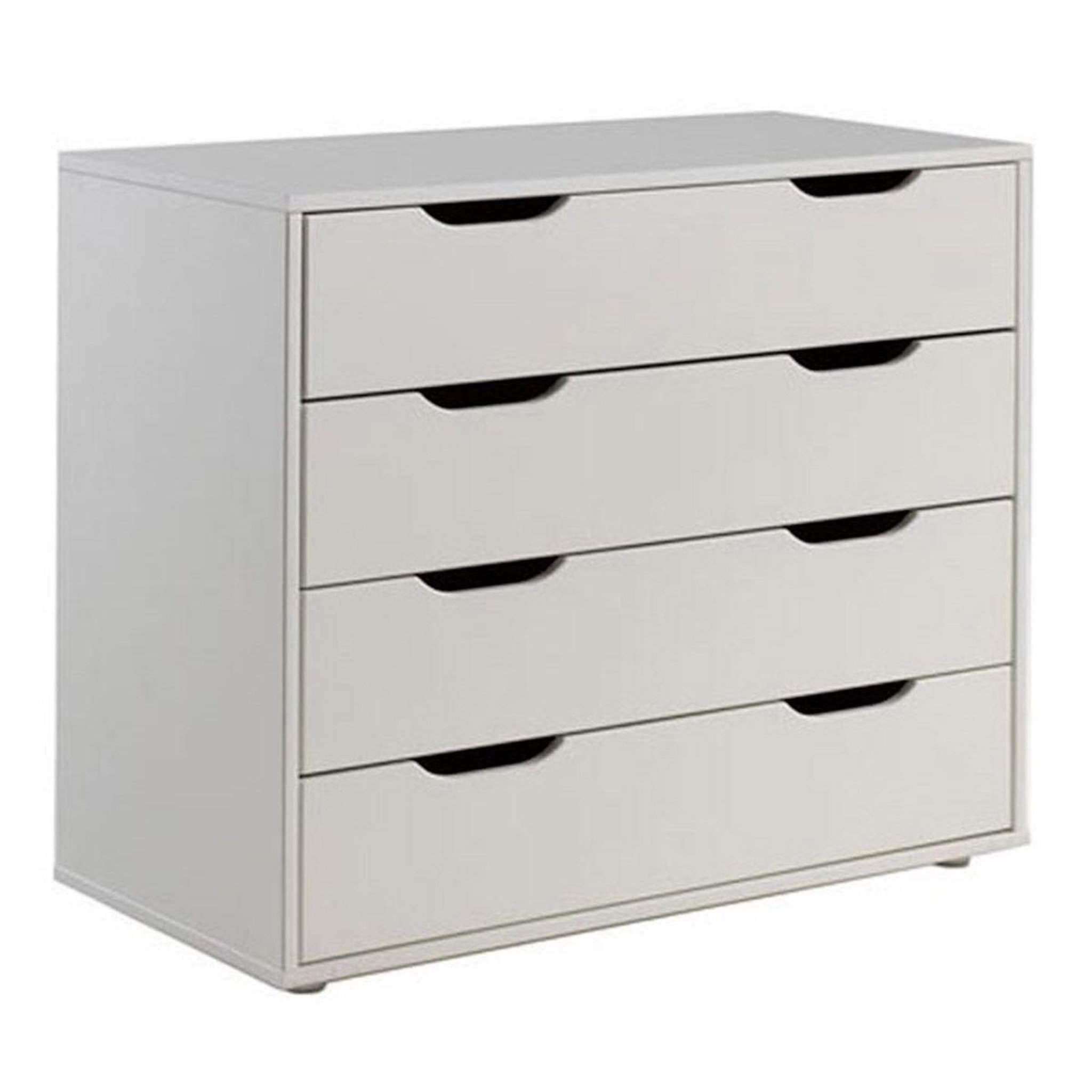 Paris Prix Commode 4 Tiroirs Enfant  Pino  86cm Blanc