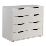Paris Prix Commode 4 Tiroirs Enfant  Pino  86cm Blanc