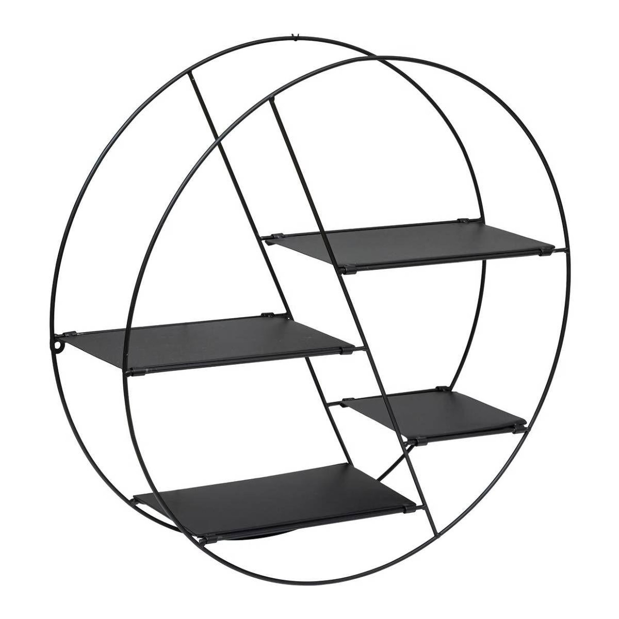 ATMOSPHERA Étagère murale en métal  lara  50cm noir