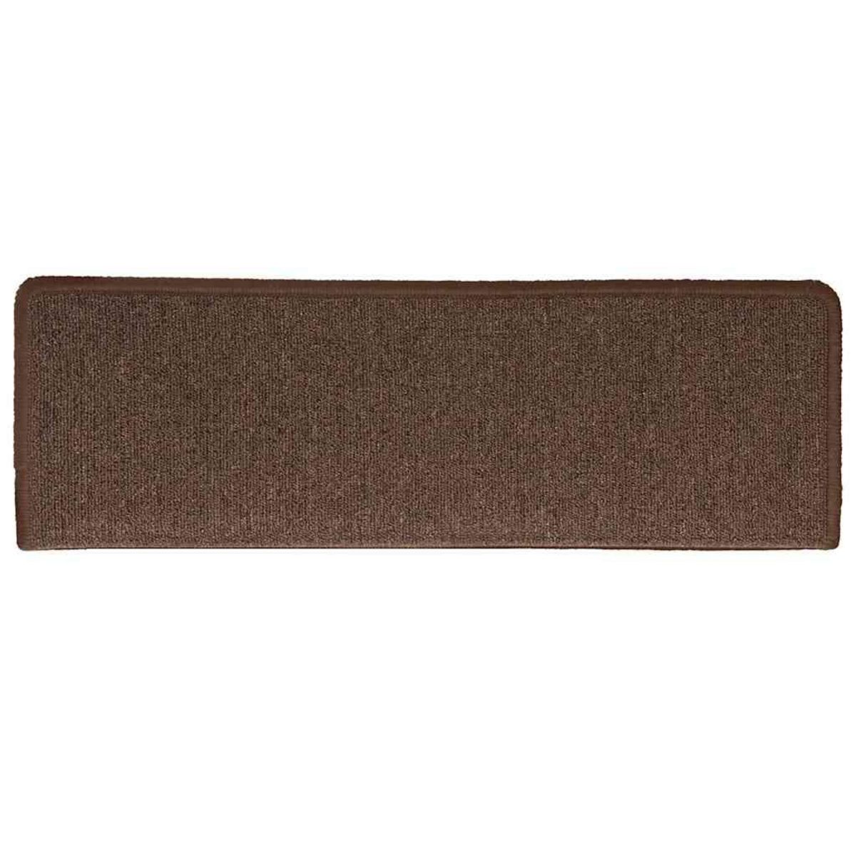 VIDAXL Tapis d'escalier 30 pcs 65x21x4 cm Marron