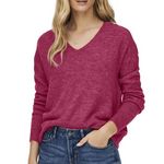 JACQUELINE DE YONG Pull  Fuchsia Femme JDY Elanora. Coloris disponibles : Rose