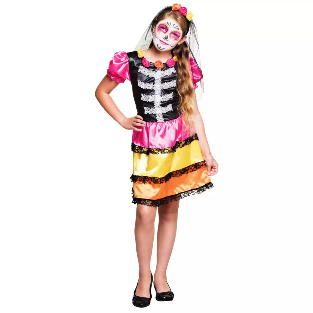Boland Costume - Nina Calavera - Fille - 10/12 ans (140 à 152 cm)