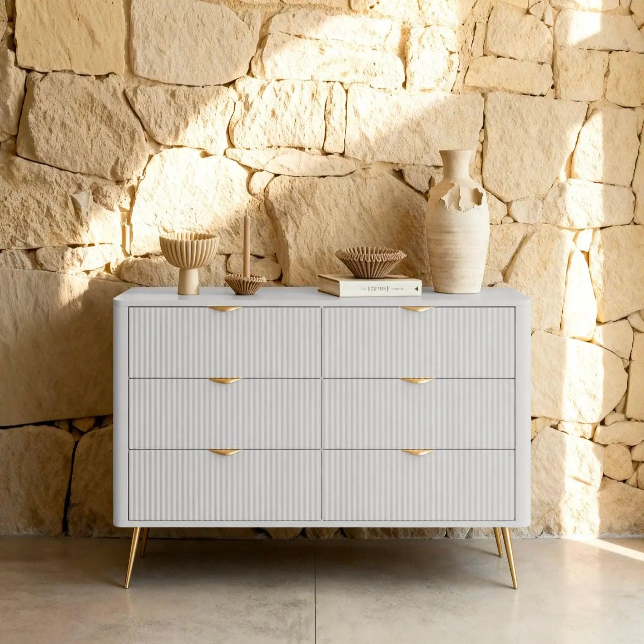 Voir la diapositive 2 : CASANOVA PARIS Joudy - buffet 163cmeffet rainuré