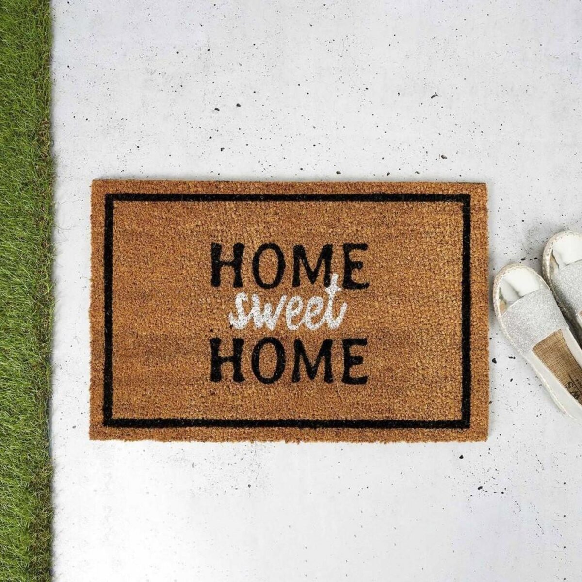 The Home Deco Factory Paillasson Coco 40x60 cm Home Sweet Home