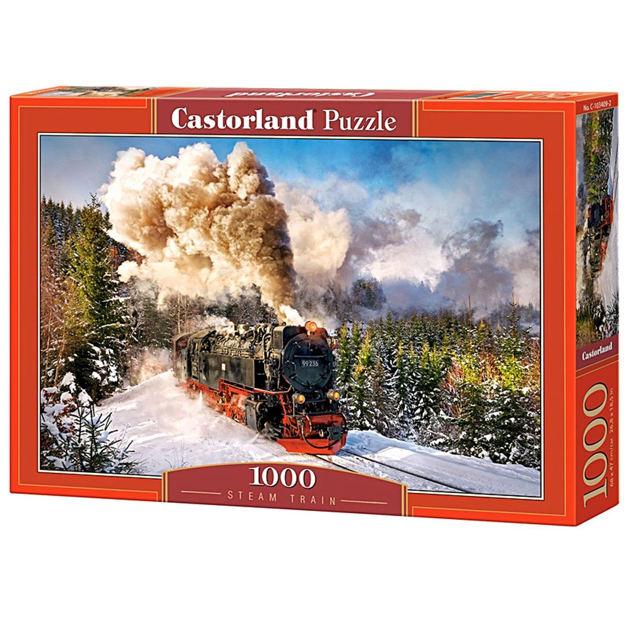 Voir la diapositive 2 : Castorland Puzzle 1000 pièces : le train à vapeur